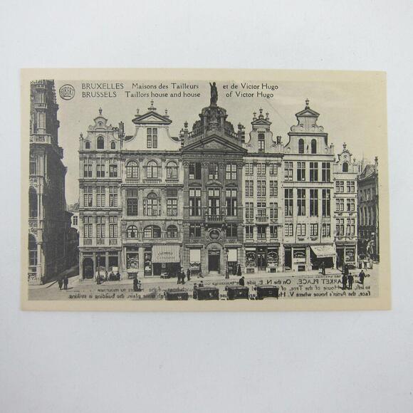 Postcard Brussels Belgium Taillors House, Victor Hugo House, Lunch-boat Antique - Picture 7 of 12